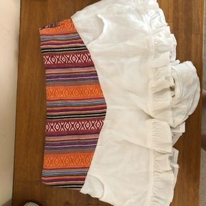 boho pattern flowy shorts